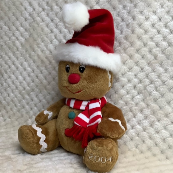 SEARS Plush Ginger Bell 2004 Exclusive Gingerbread Man Stuffed Animal No Tag - Picture 3 of 12